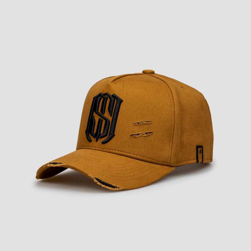 Boné Aba Curva Snapback Mr. Shelby MS-1 Destroyed Caramelo