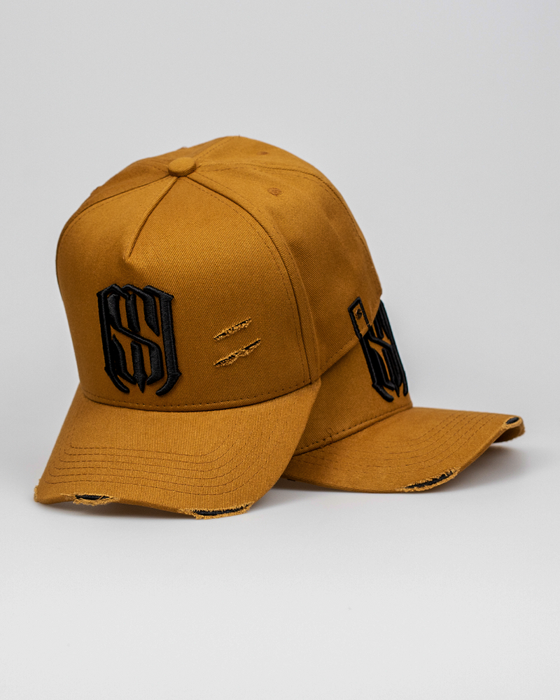 Boné Aba Curva Snapback Mr. Shelby MS-1 Destroyed Caramelo