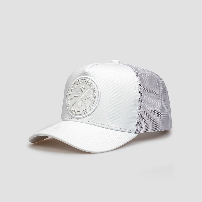 Boné Mr. Shelby Trucker Brasão All White