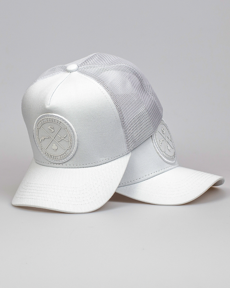 Boné Mr. Shelby Trucker Brasão All White