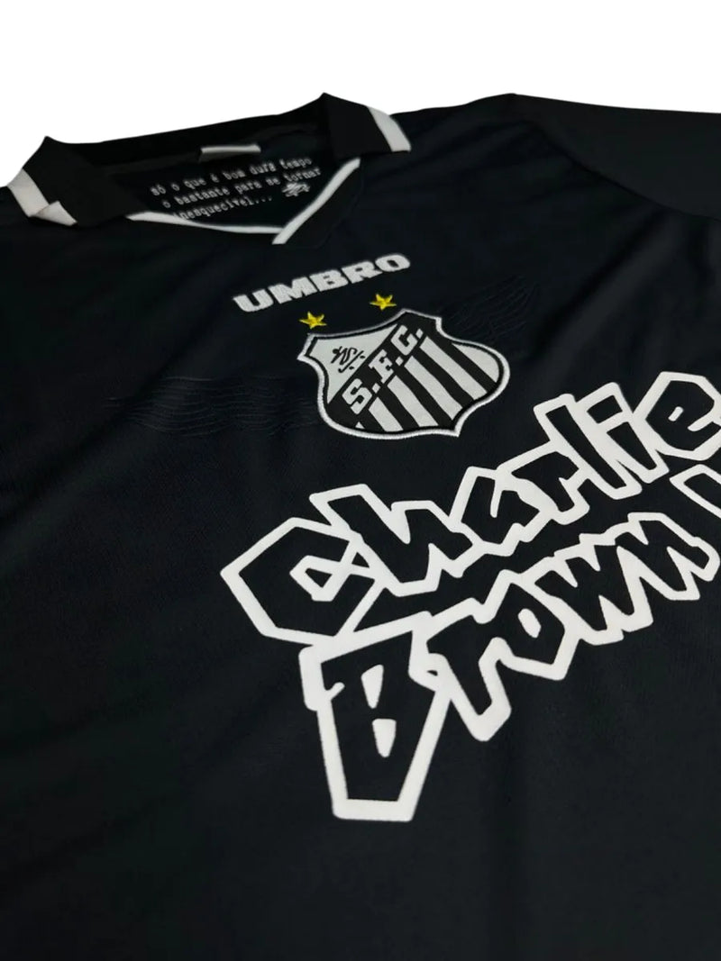 Camisa Santos Charlie Brown Jr. Marginal Alado - Preta