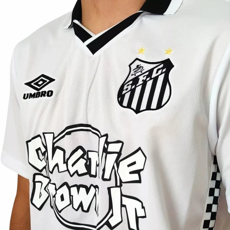 Camisa Santos Charlie Brown Jr. Dias de Glória - Branca