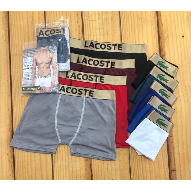 Kit com 6 Cuecas Boxer em Microfibra Adulto Roupa Masculina