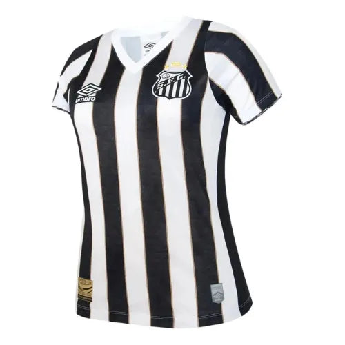 Camisa Santos Feminina Away 24/25 - Branca e Preta